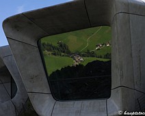 Spiegelungen Messner Mountain Museum auf dem Kronplatzgipfel Südtirol